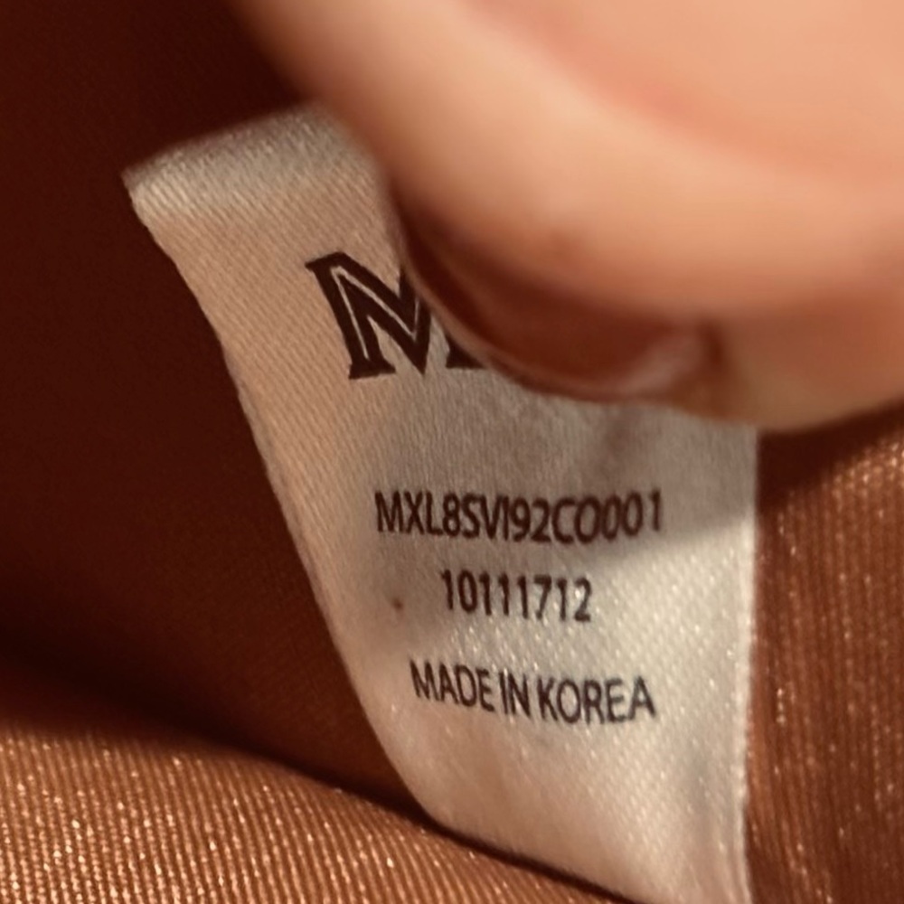 MCM Tan Visetos Zip Wallet - Picture 8 of 8